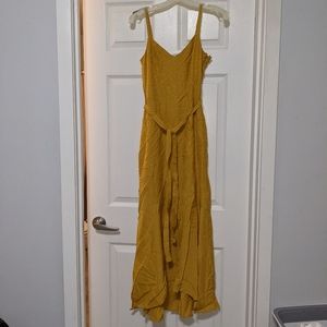 & Other Stories Mustard Maxi Dress